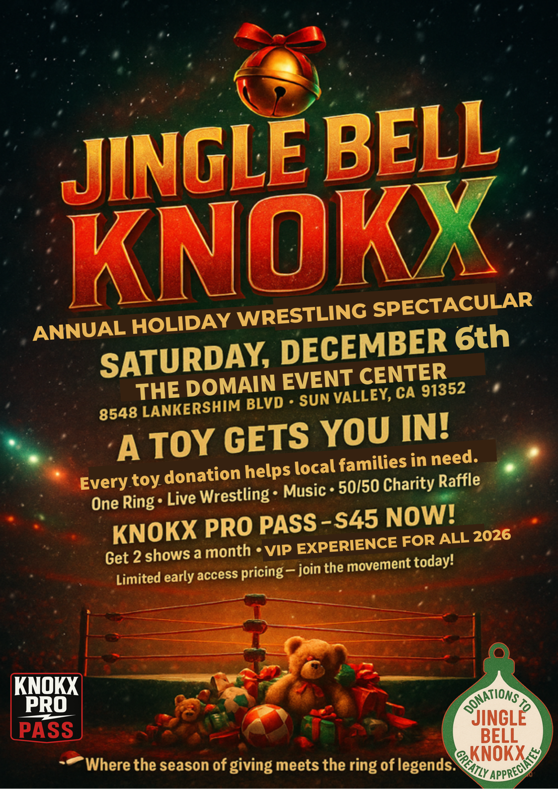 Jingle Bell Knokx Toy Drive